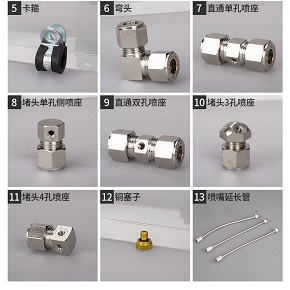 喷雾设备专用卡套式连接件